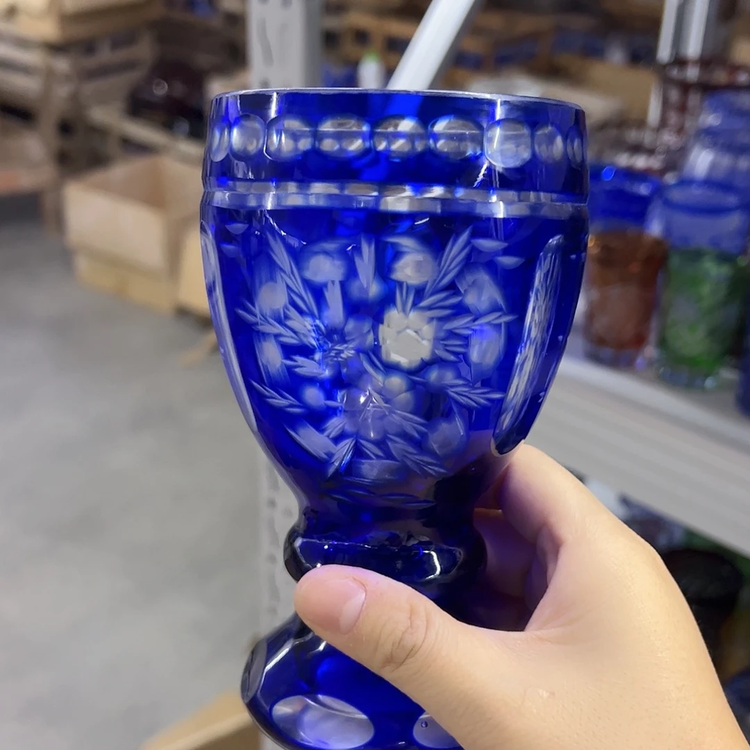 水晶玻璃平底款微瑕一个