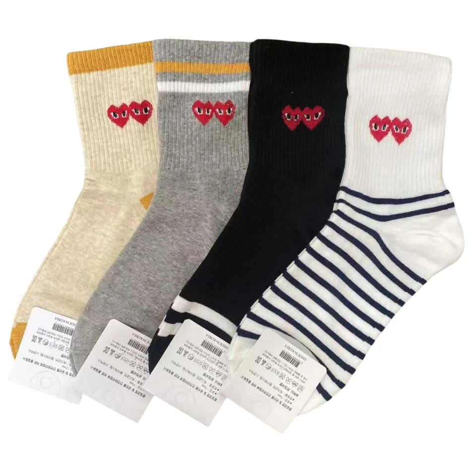 成宝袜行-女士袜子-四季纯棉-长筒袜（4双）