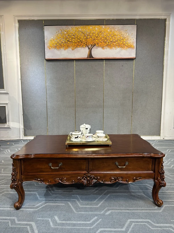 278长茶几长方形桌子家用1400*800*520美式简约客厅轻奢