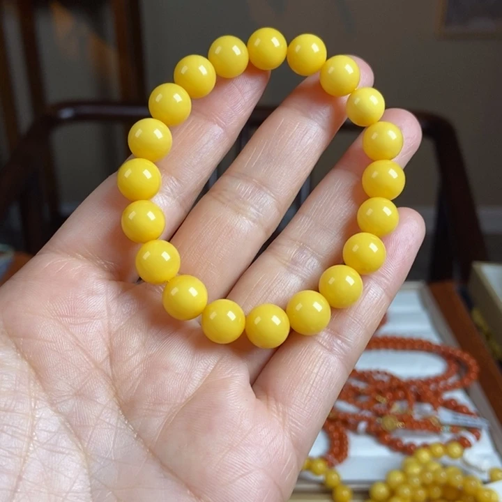 琥珀手链未镶嵌蜜蜡手串9