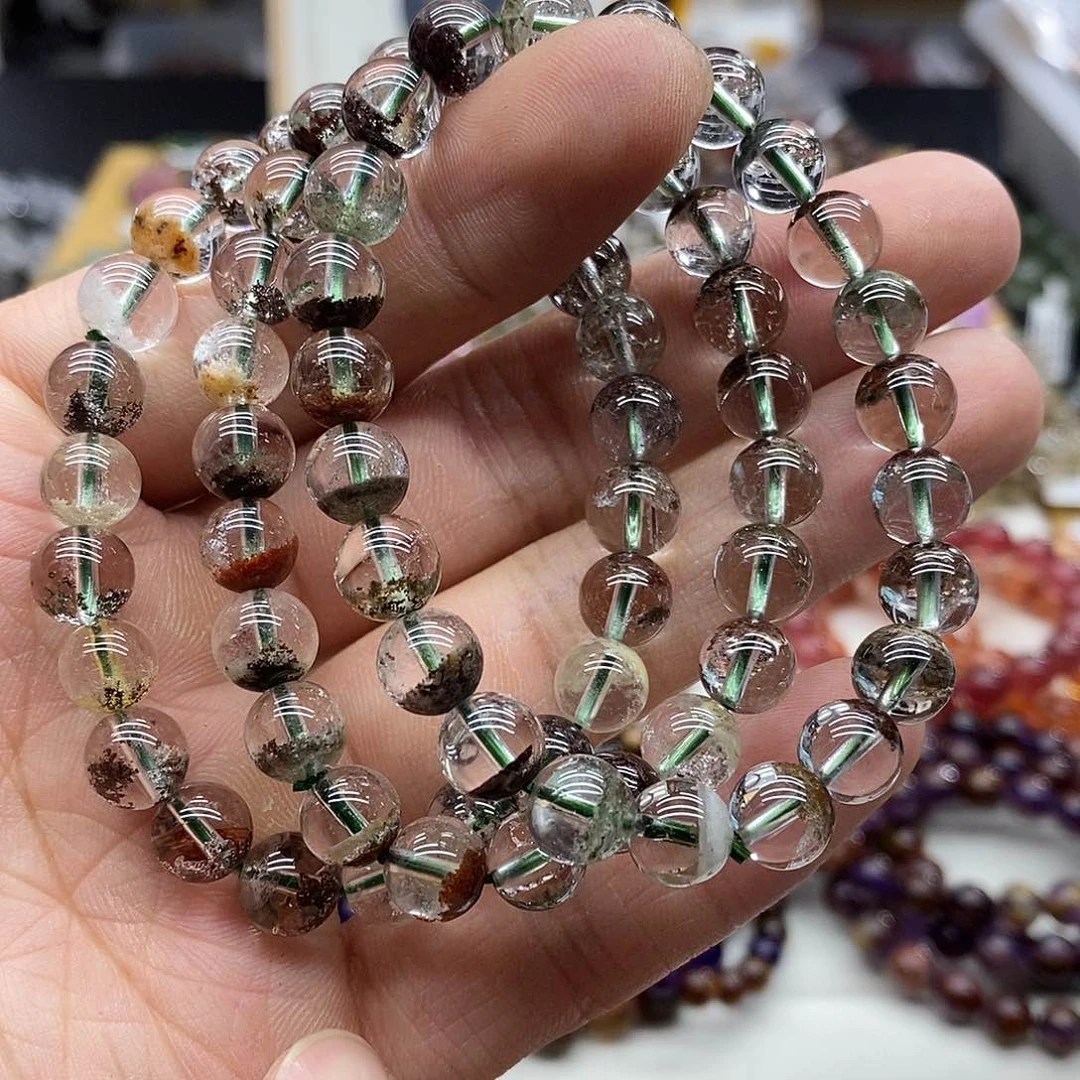 水晶手链未镶嵌多样性发货发一条