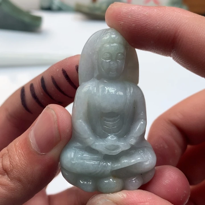 翡翠未镶嵌颈饰保真天然a货翡翠