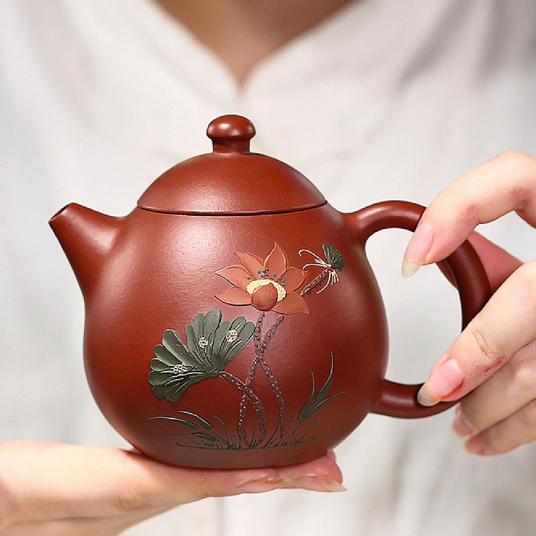 八玺【直播福利】朱泥泥绘龙蛋·徐芳敏老师·260ml紫砂壶