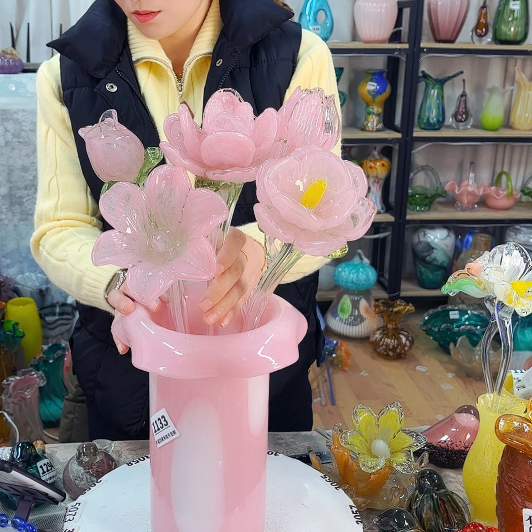 5花1瓶家悦琉璃工艺品