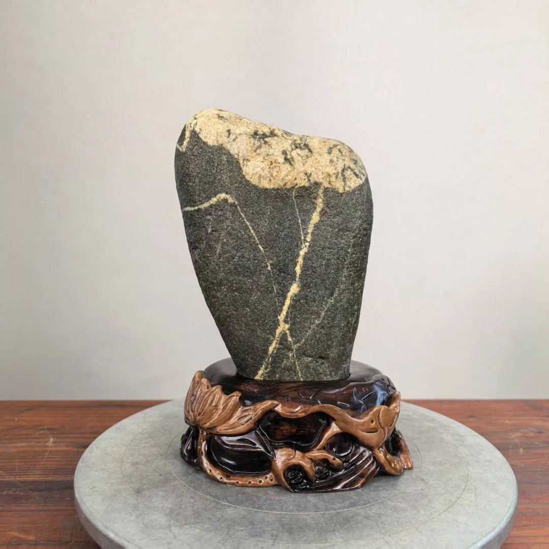 《和和美美》，尺寸：长16*高25*厚12cm，重量8.2斤。室内摆件