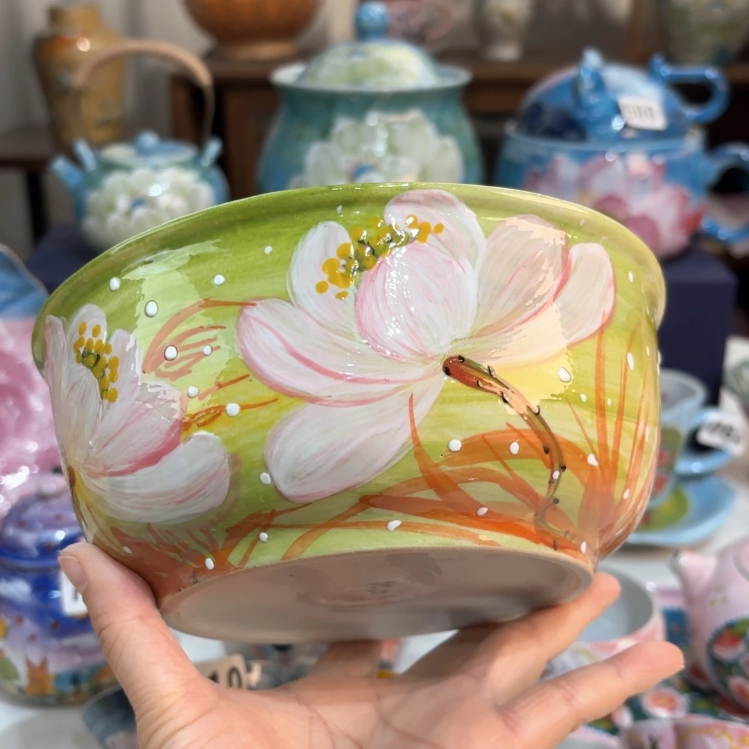 景德镇手绘高温釉下彩陶瓷茶具