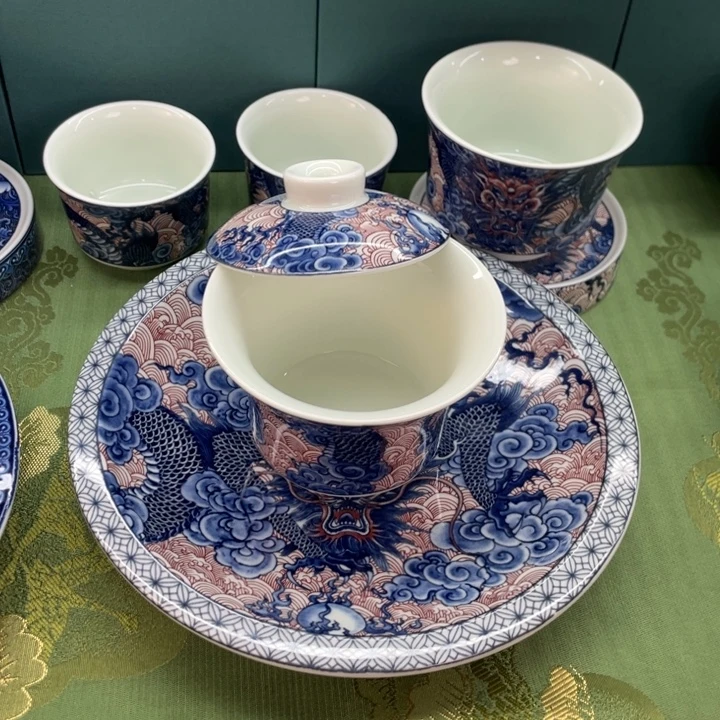景德镇陶瓷盖碗茶具