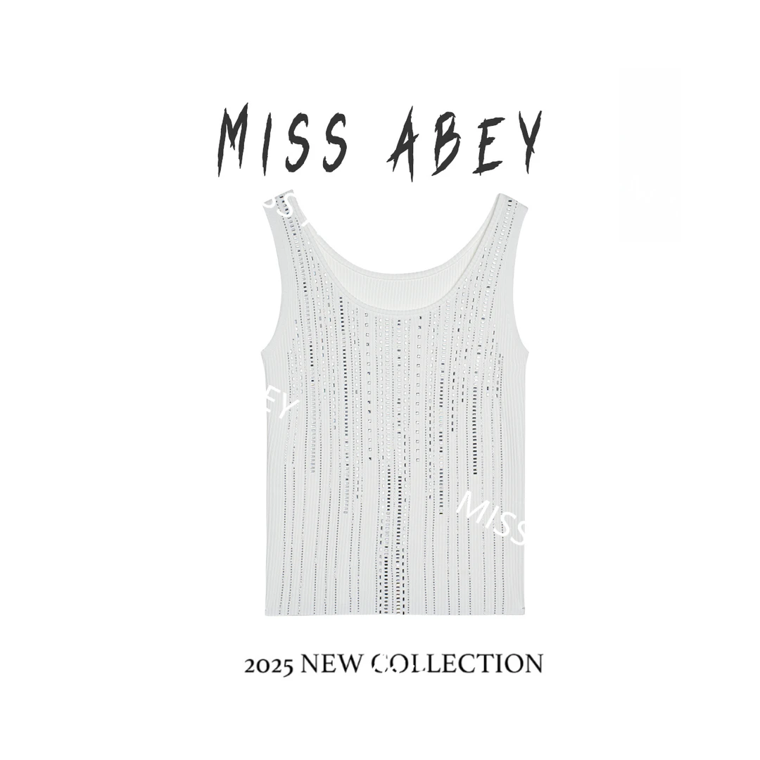 5454简约轻奢30支双曲冰麻针织背心33157