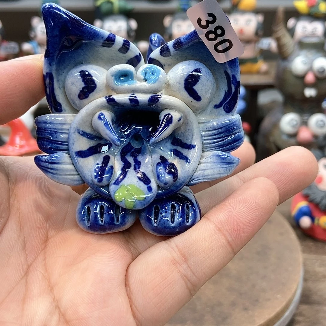摆件直播间手工抽象陶瓷摆件微瑕福利380