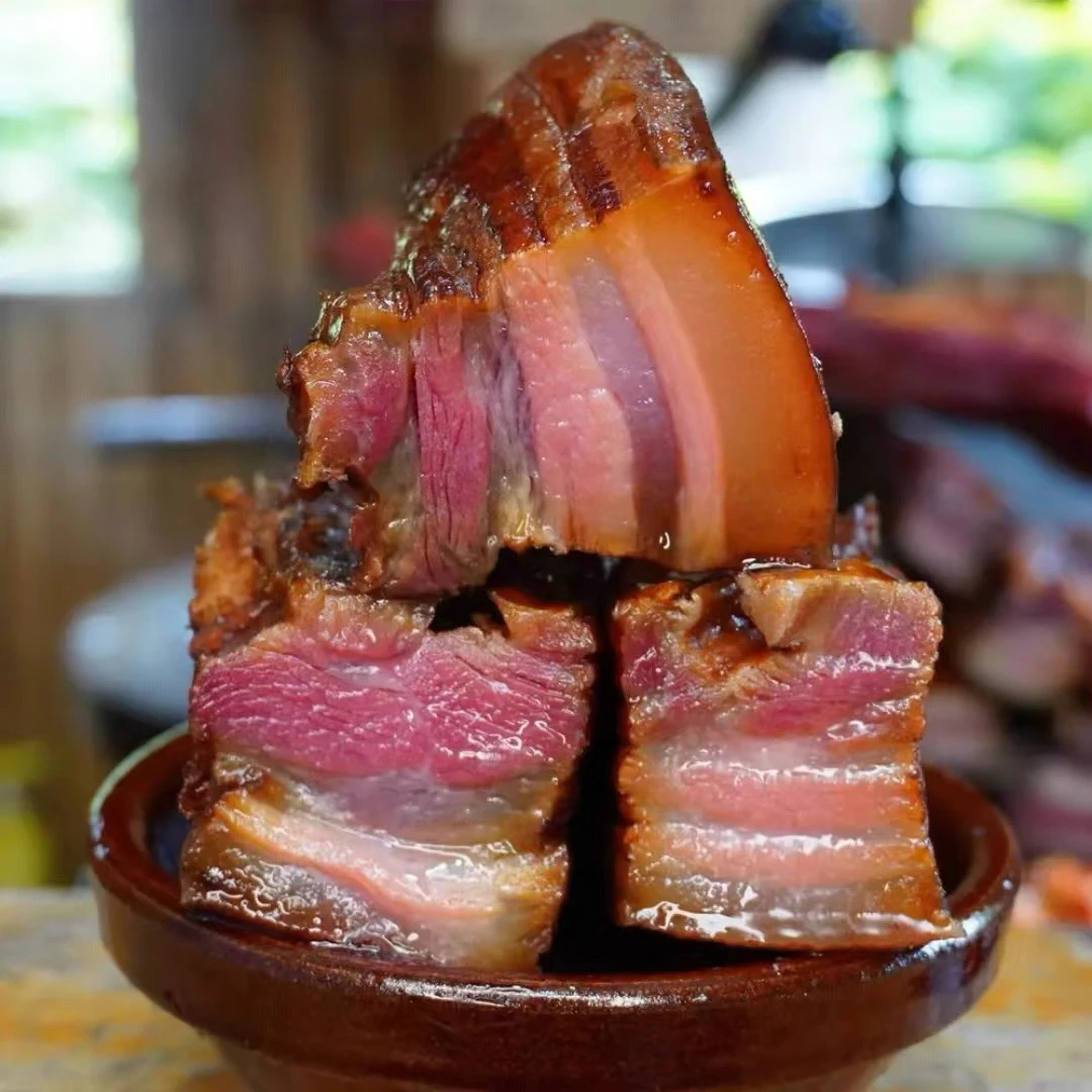 买三斤送二斤农家柴火烟熏五花腊肉（5斤）手工制作真空包装