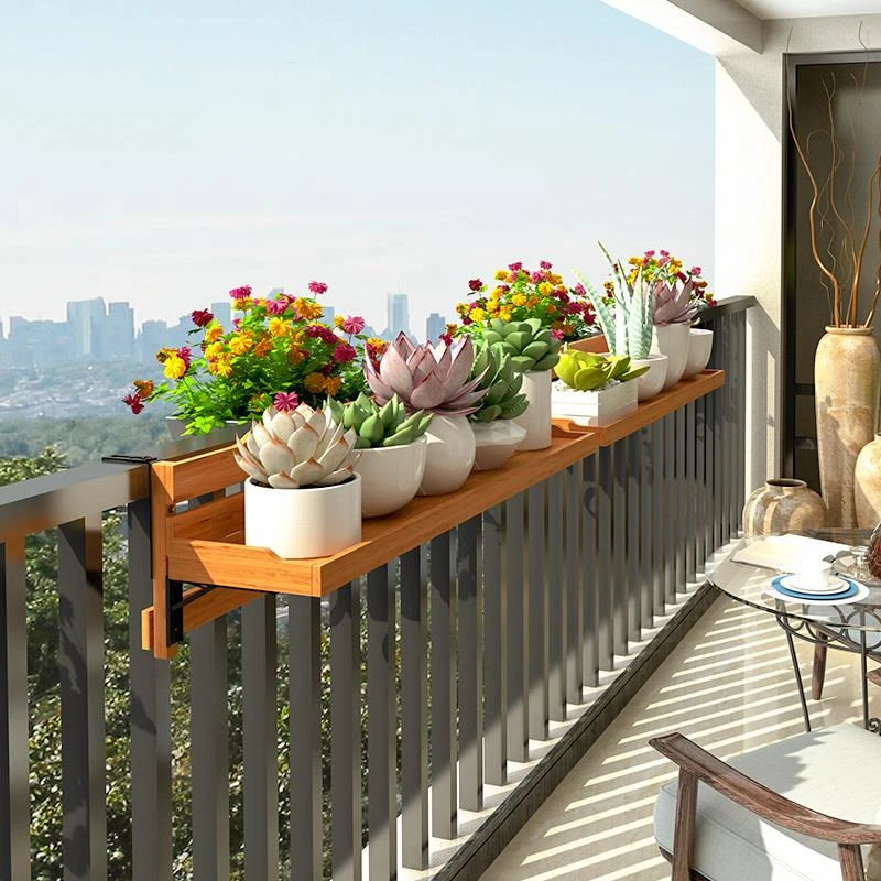 阳台护栏花架栏杆挂式花盆架植物摆放架大花盆阳台扶手悬挂置物架