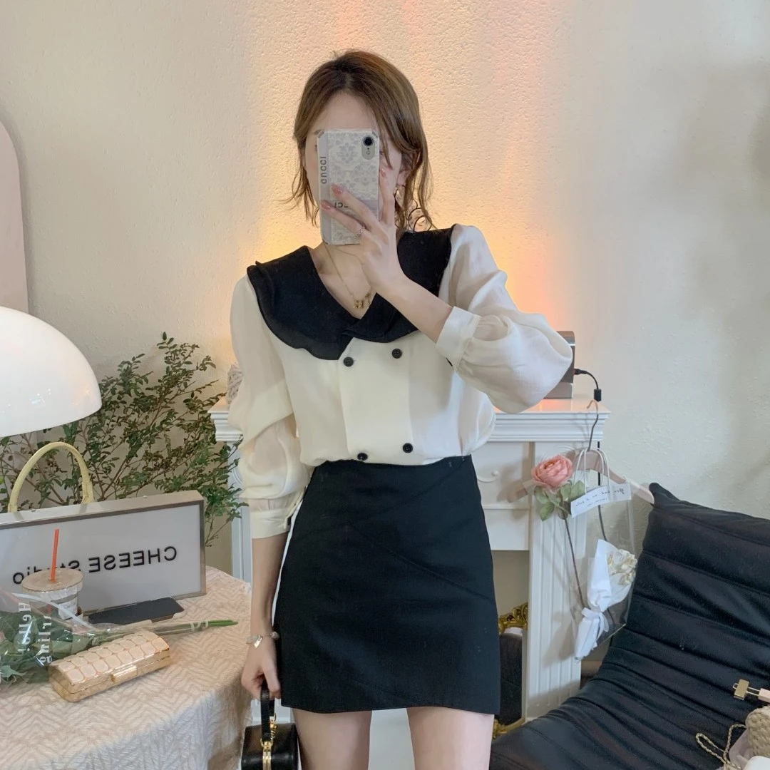 【芝士Cheese】特调马提尼 不规则半身裙高腰气质设计感时尚