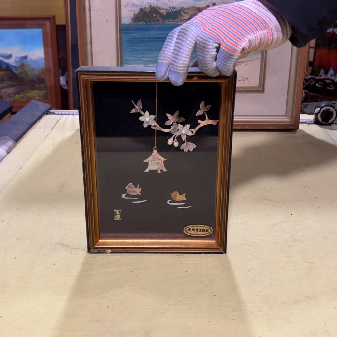 绘画波*瓦屏风框画茶空间设计