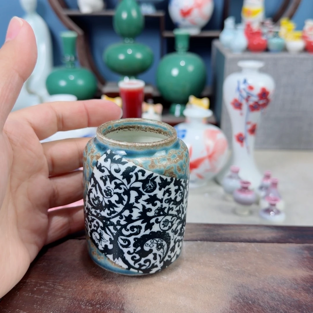 陶瓷手工小花器摆件