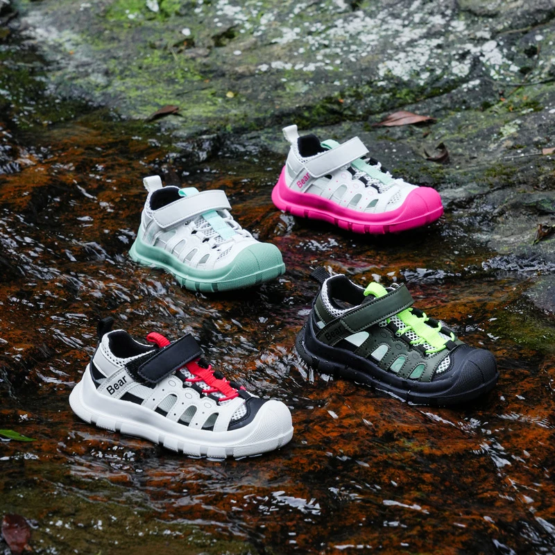 2025年夏季新款儿童时尚潮流百搭休闲鞋包头运动溯溪凉鞋K6817 TY