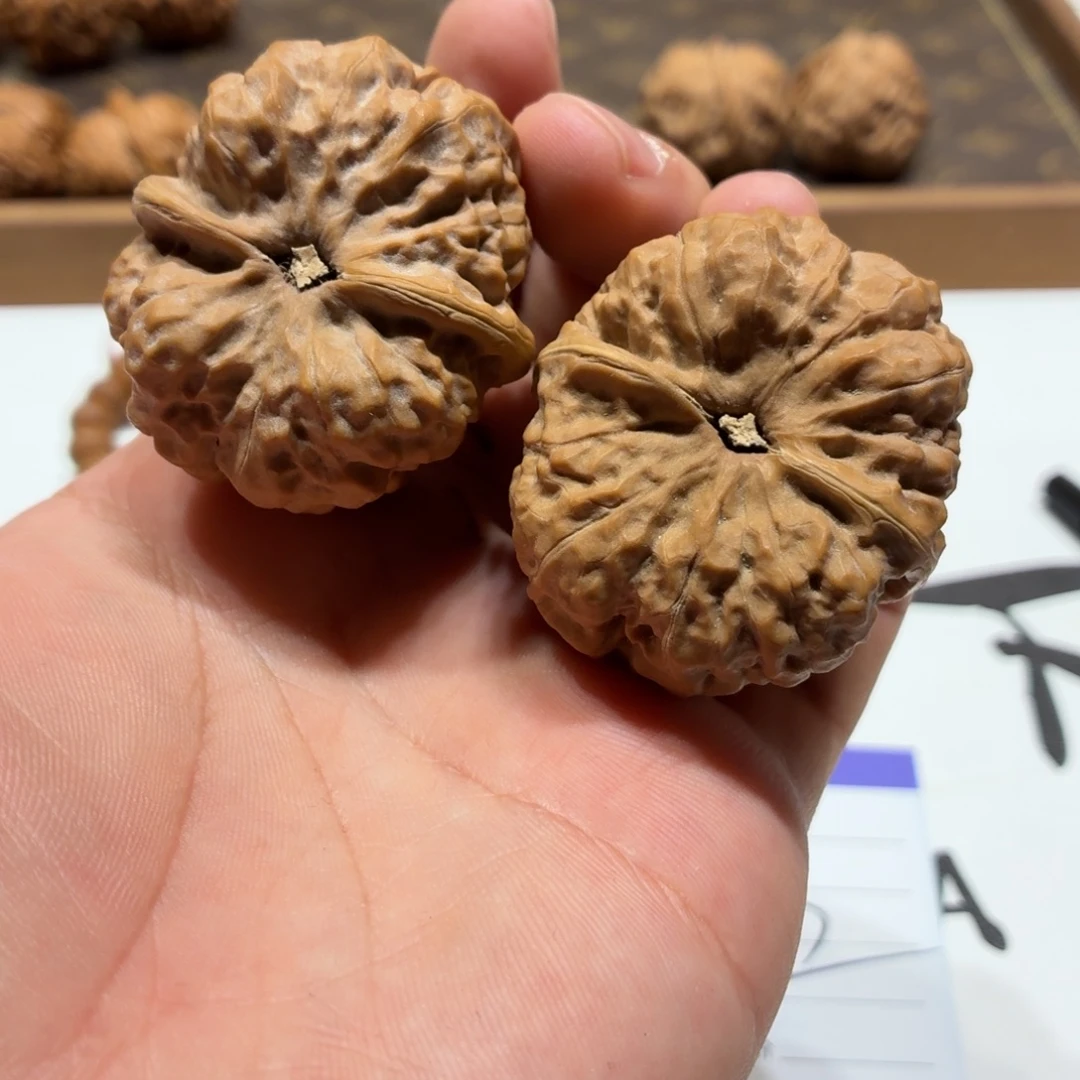 连***看文玩核桃把件蛤蟆头A13