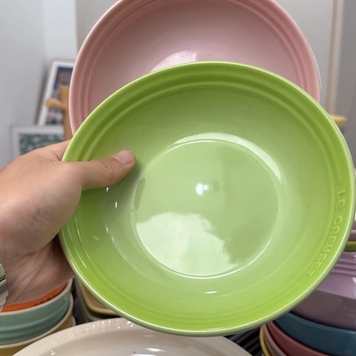 瓷片微瑕2个7英寸燕麦盘