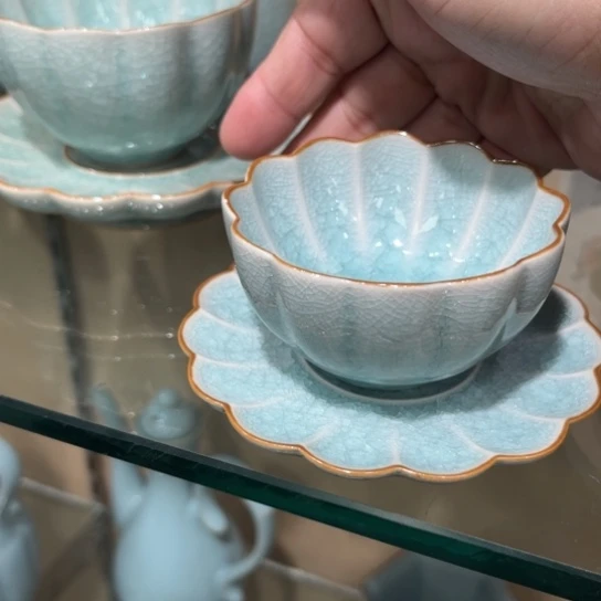 瓷片陶瓷茶具汝瓷茶具