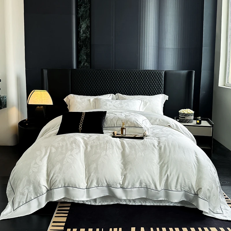天丝提花夏被凉感丝滑机洗轻奢凉感简约纯色空调被床单枕套设计师