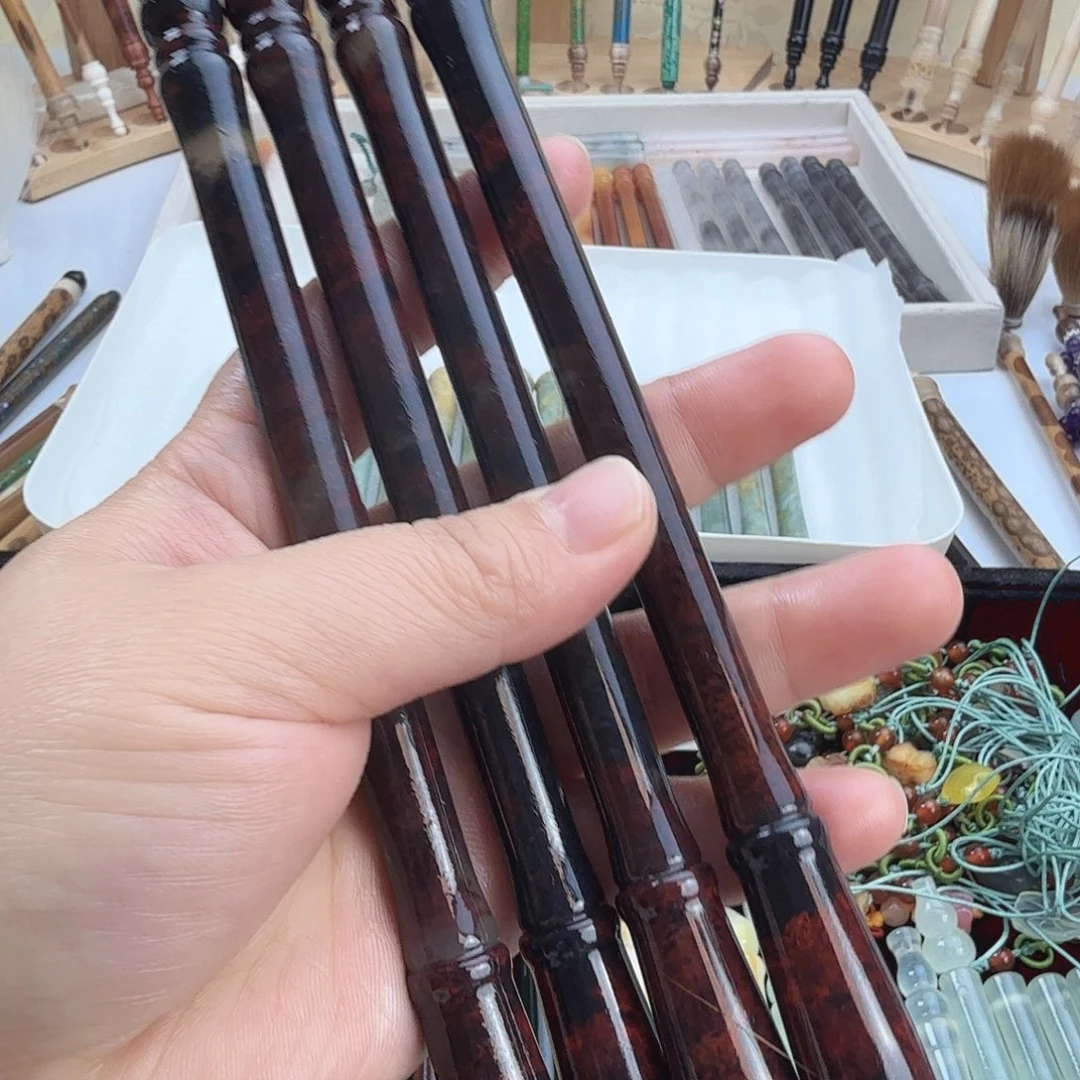 黑红鸡血玉➕纯毛料笔头