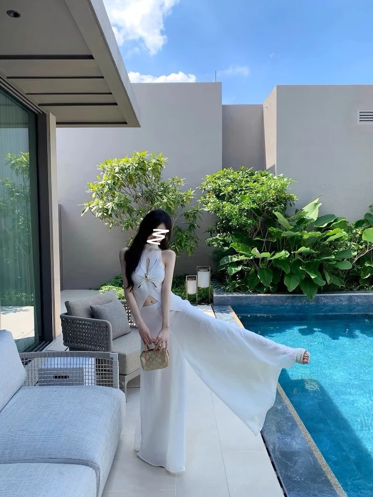 JUJU慵懒休闲轻薄垂感高腰显瘦阔腿长裤女双版本小个子飘飘裤