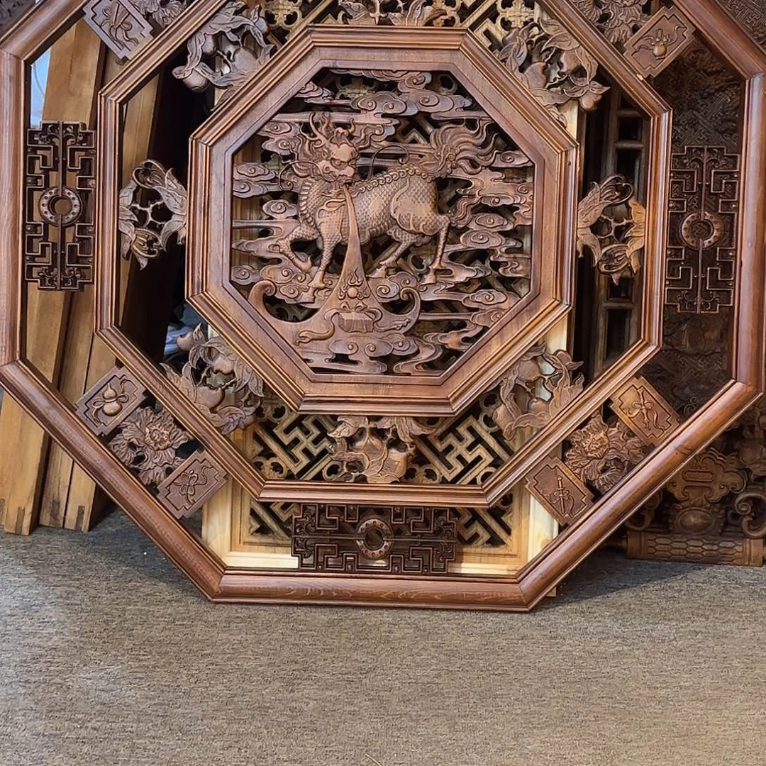 绿***经麻仿古工艺木雕工艺