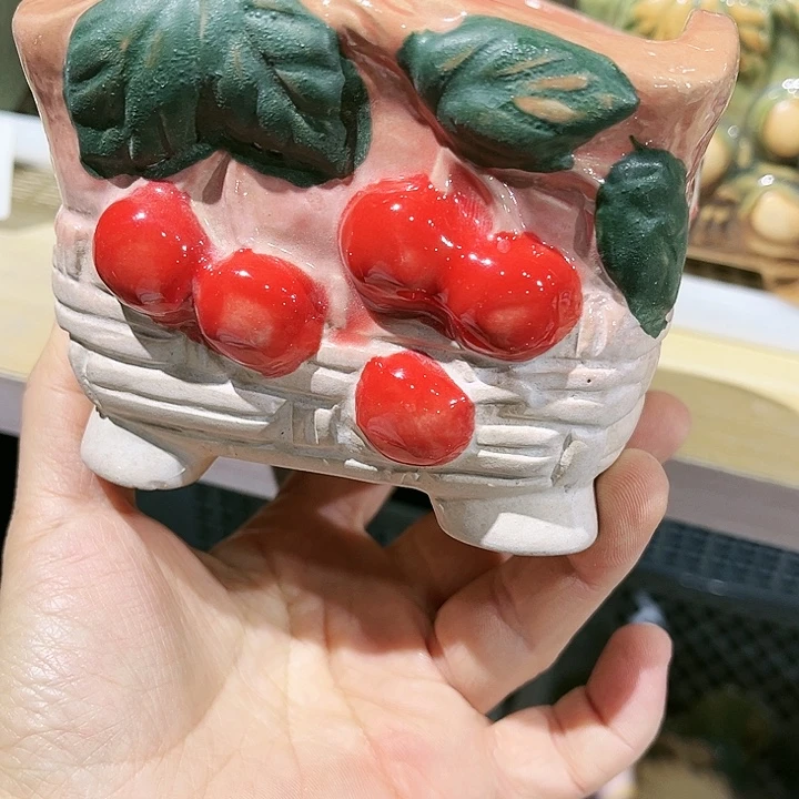 瓷片花盆多肉艺术品植物