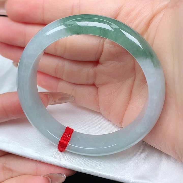 未镶嵌手镯翡翠54.3 半山水