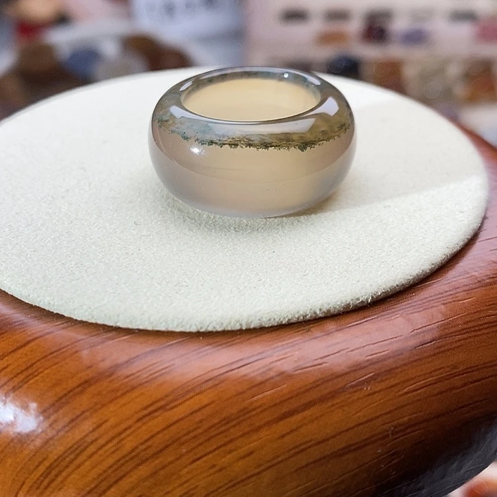 玛瑙/玉髓未镶嵌戒指B 41不退换港15+内径17.5