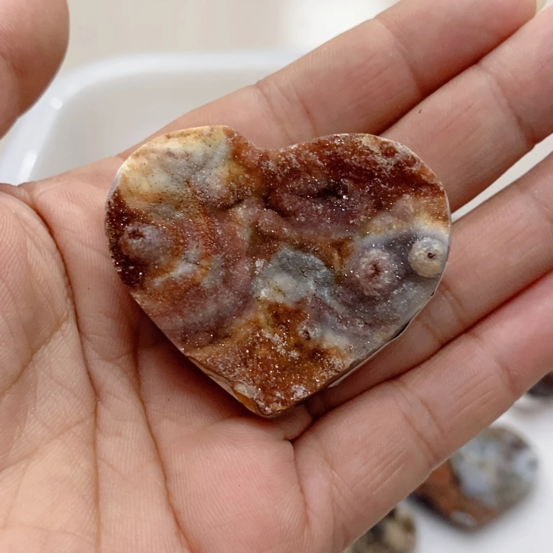 水晶天然水晶摆件爱心未镶嵌S**靓