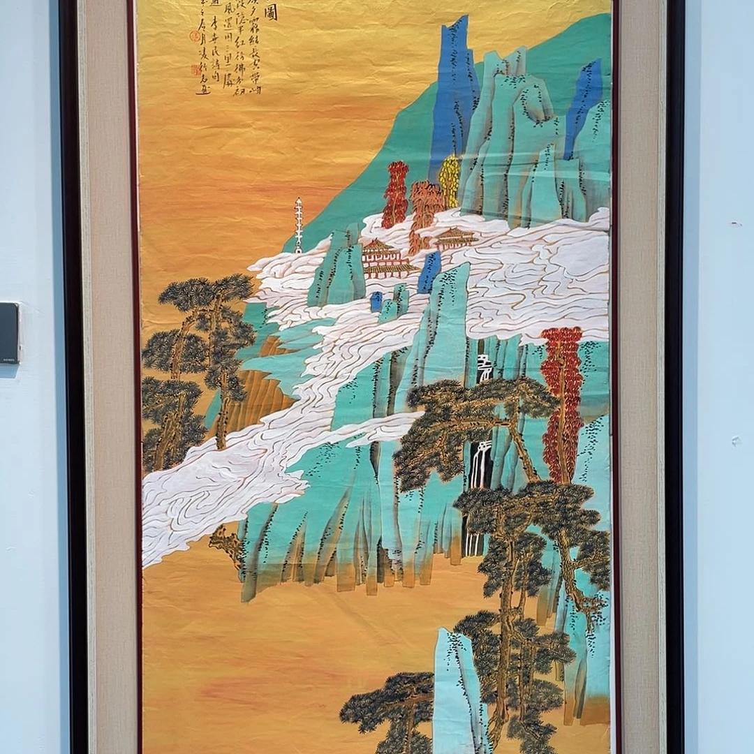 国画凌行志手绘作品