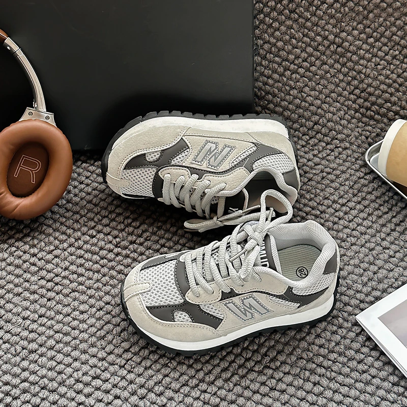 ABC韩版时尚童鞋儿童运动鞋男童鞋子春秋透气网鞋女童跑步鞋轻便