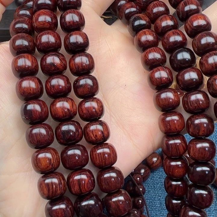 战***胜木海南红降花梨公黑金0910老型108颗