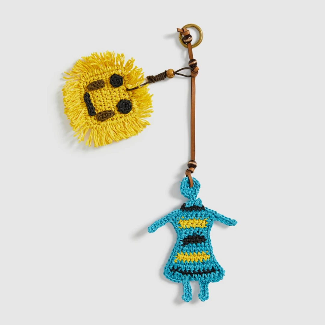 Short Sentence 条纹小人太阳编织包挂 百搭 DSC买手店 CY5S03003