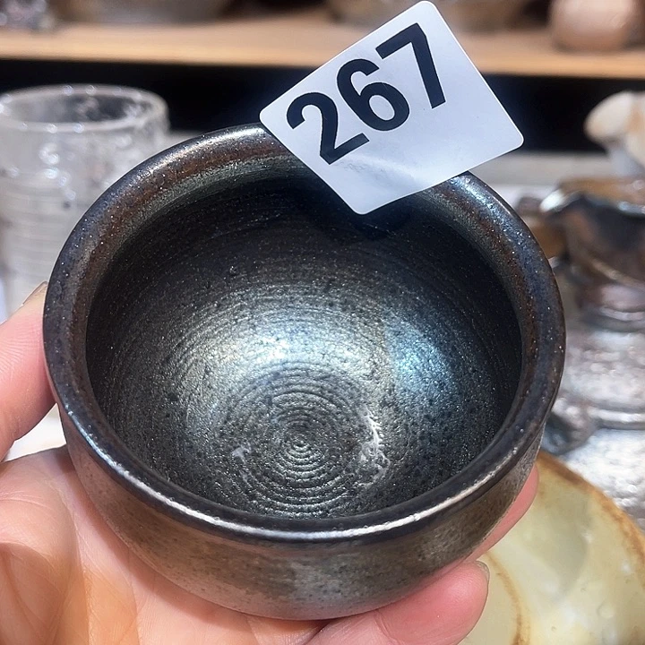 杯醇**月高温柴烧陶泥主人杯