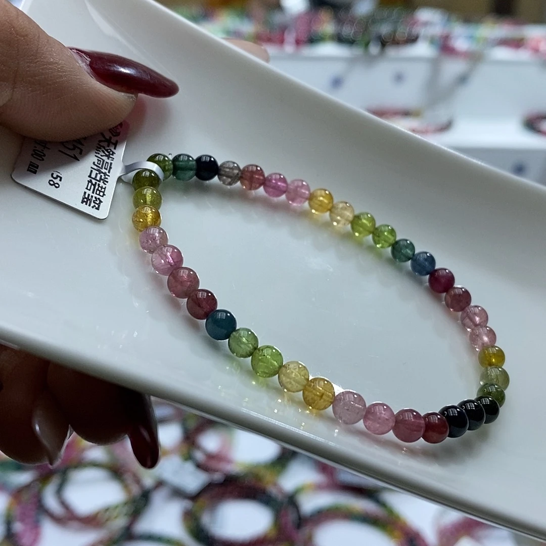 碧玺手链未镶嵌多样性发一条