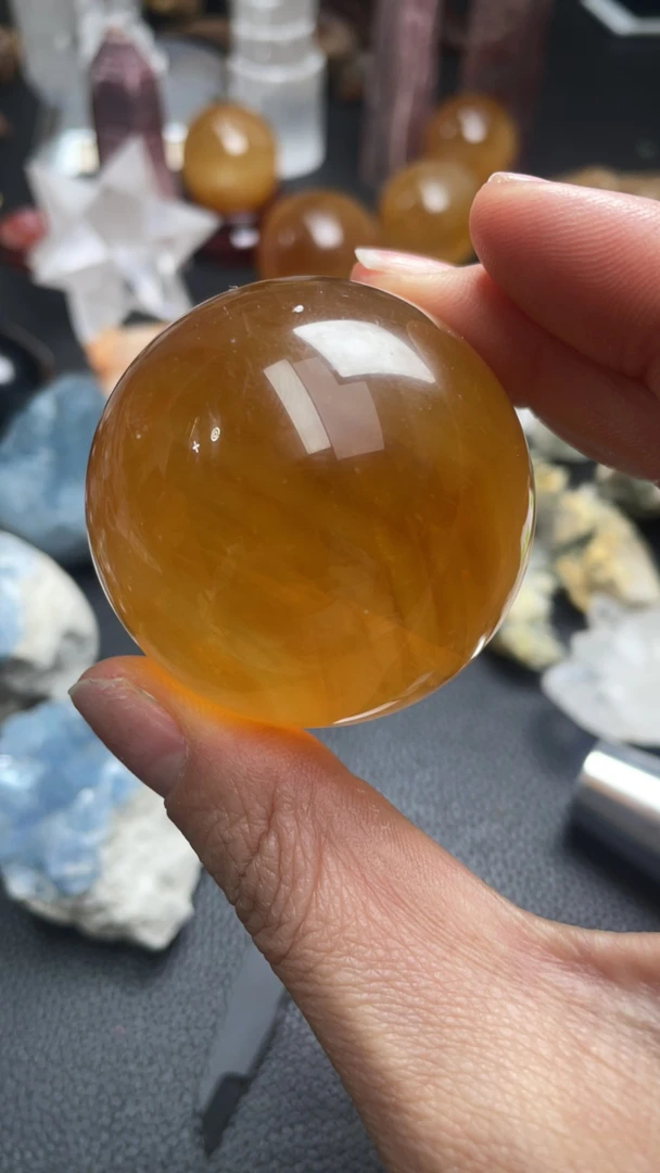 黄方解石摆件创意