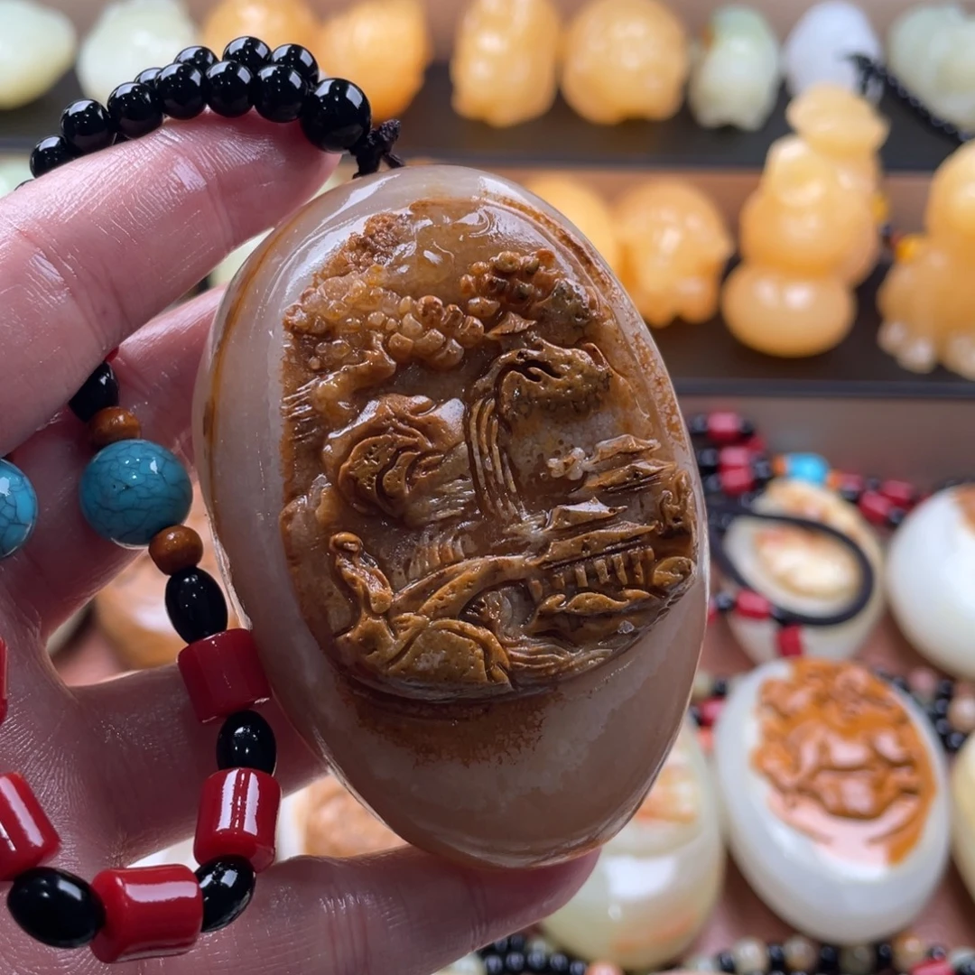 嘿***声石材天然古青石手把件