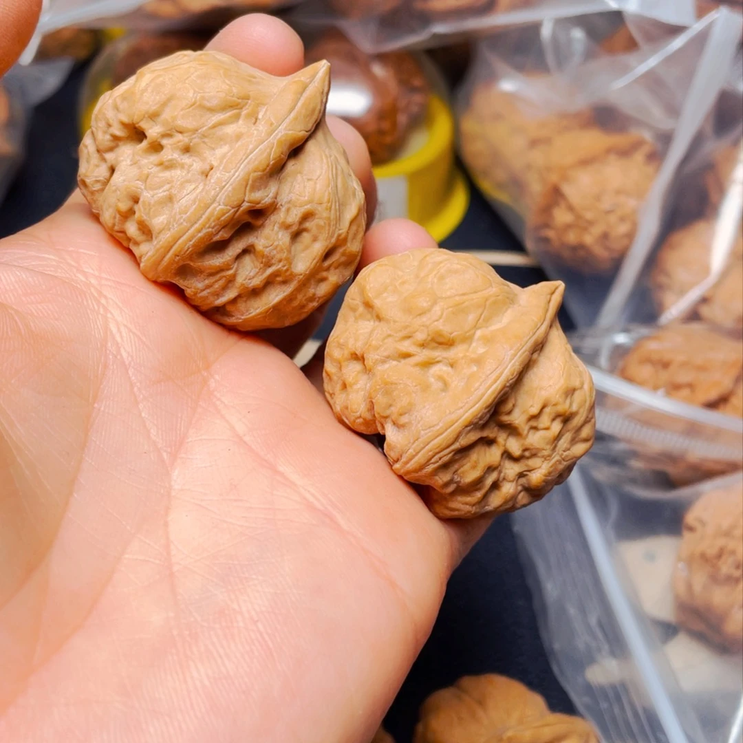 吊坠文玩核桃古蝉一对