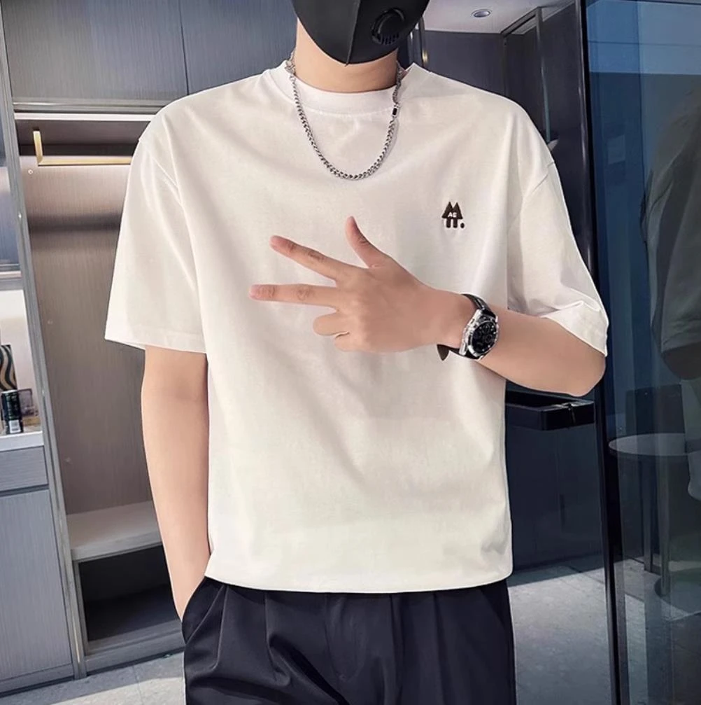 两棵树男士男款女款【冰感索罗娜/纯棉】短袖宽松圆领透气220gT恤