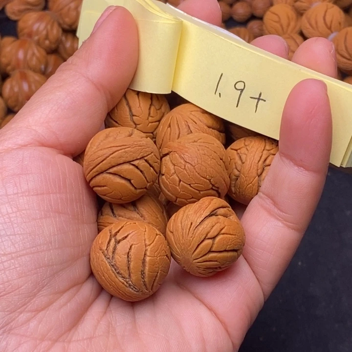 秦岭龙纹桃核14颗