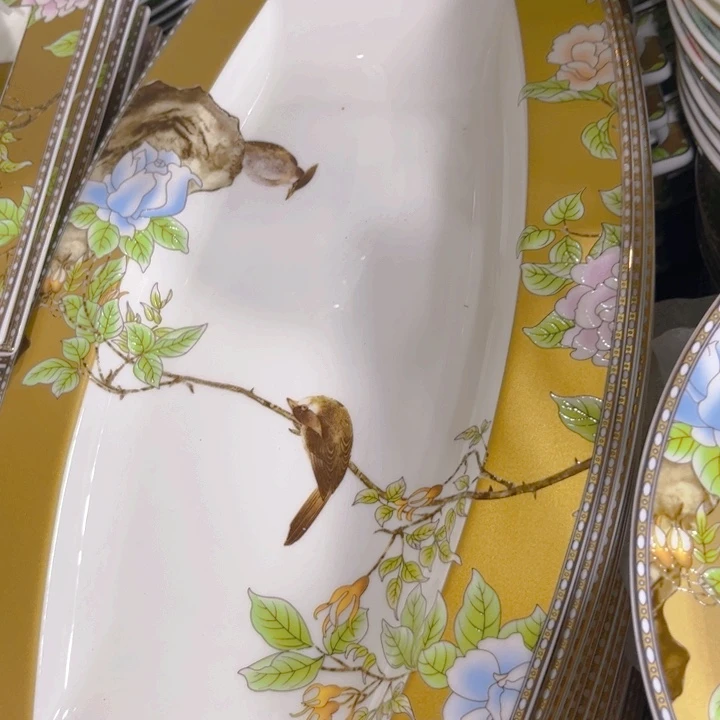 瓷片琴瑟和鸣鱼盘一个微瑕