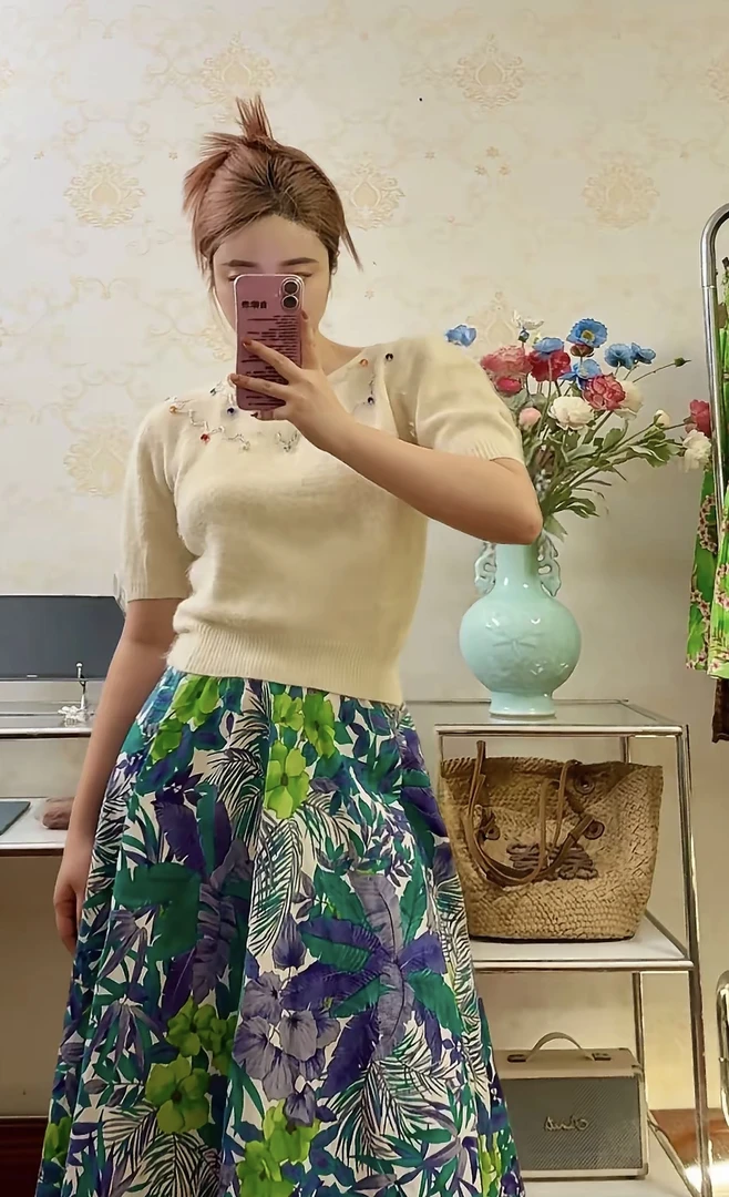 柯柯棉半裙 夏威夷 拼布