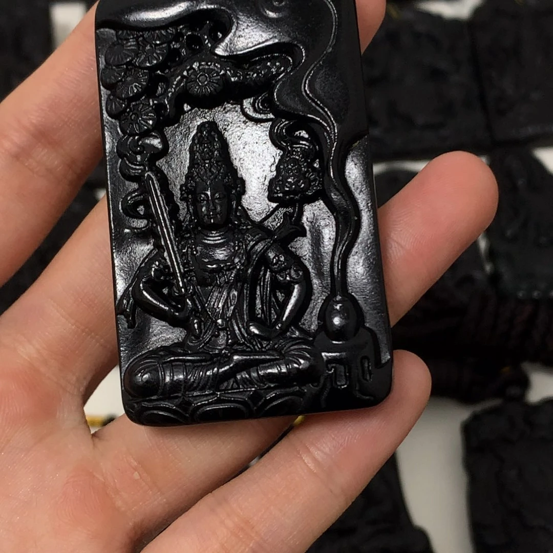 天然a货钢琴黑挂件