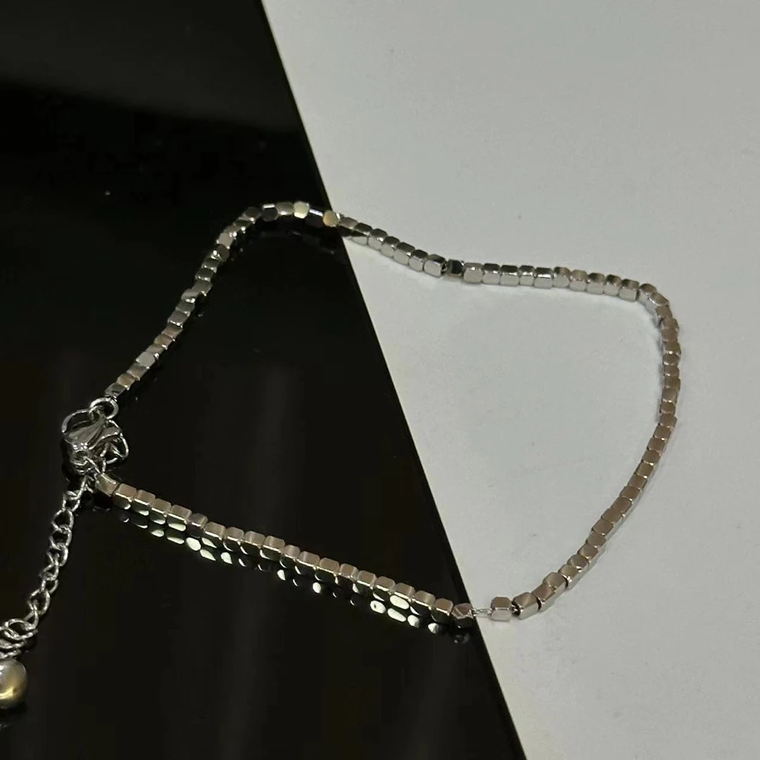 钛钢脚链 冷淡风碎银几两百搭脚链-4652