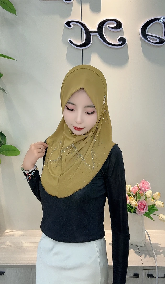 哚哈夏季三伏必备网纱银河烫钻头套送珍珠针