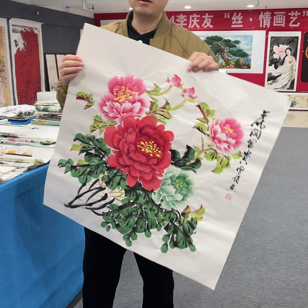 国画今天上午国画作品展示