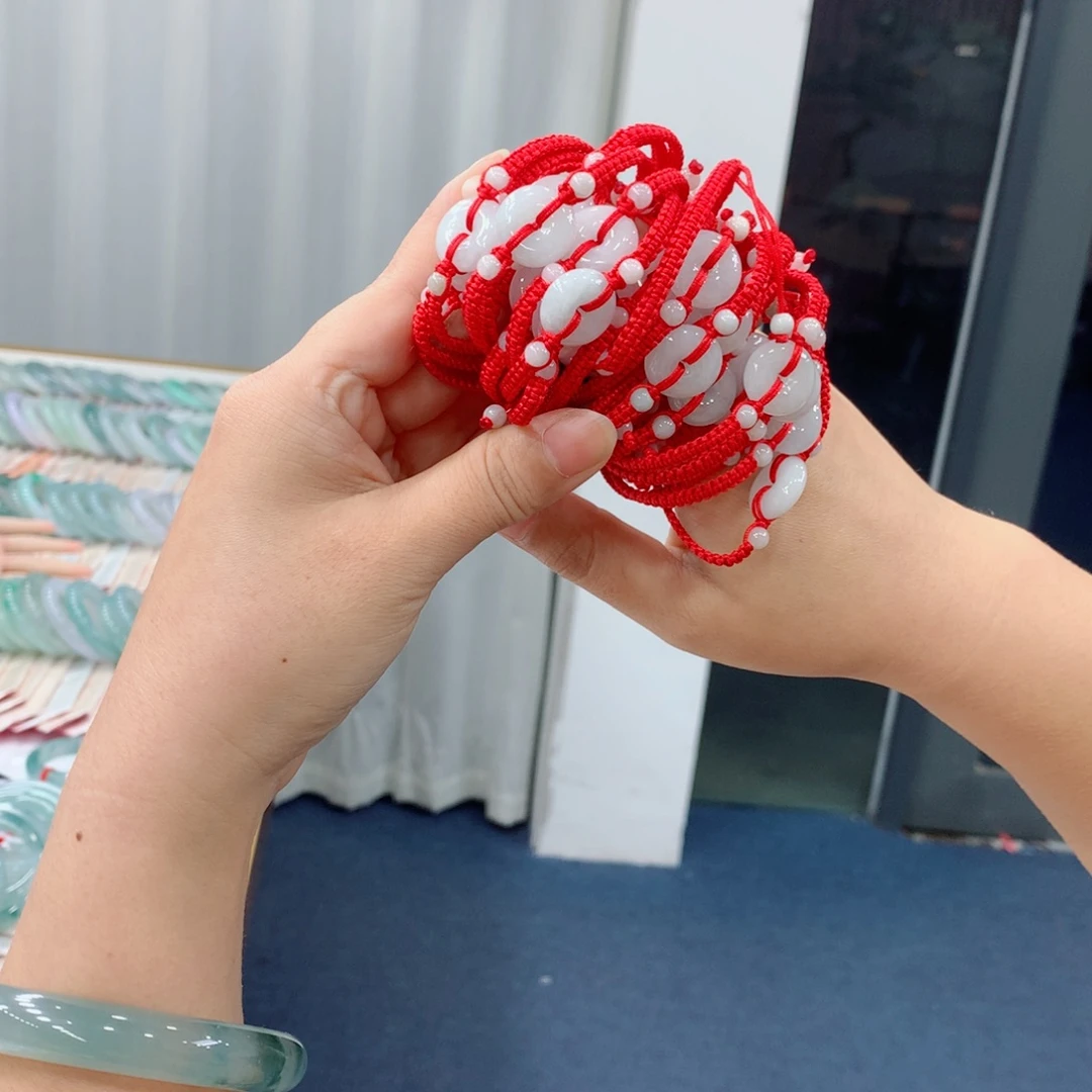 翡翠未镶嵌手链买断平安