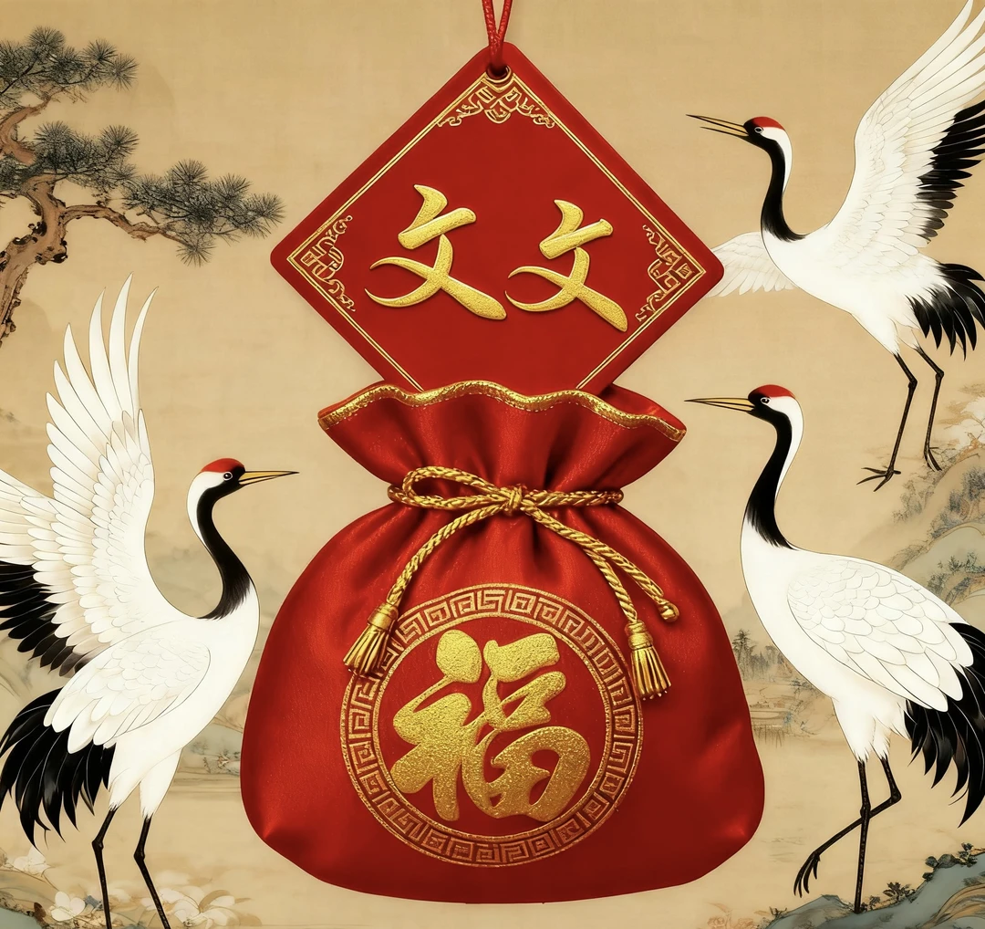 4号-文昌手绘+生肖挂饰包