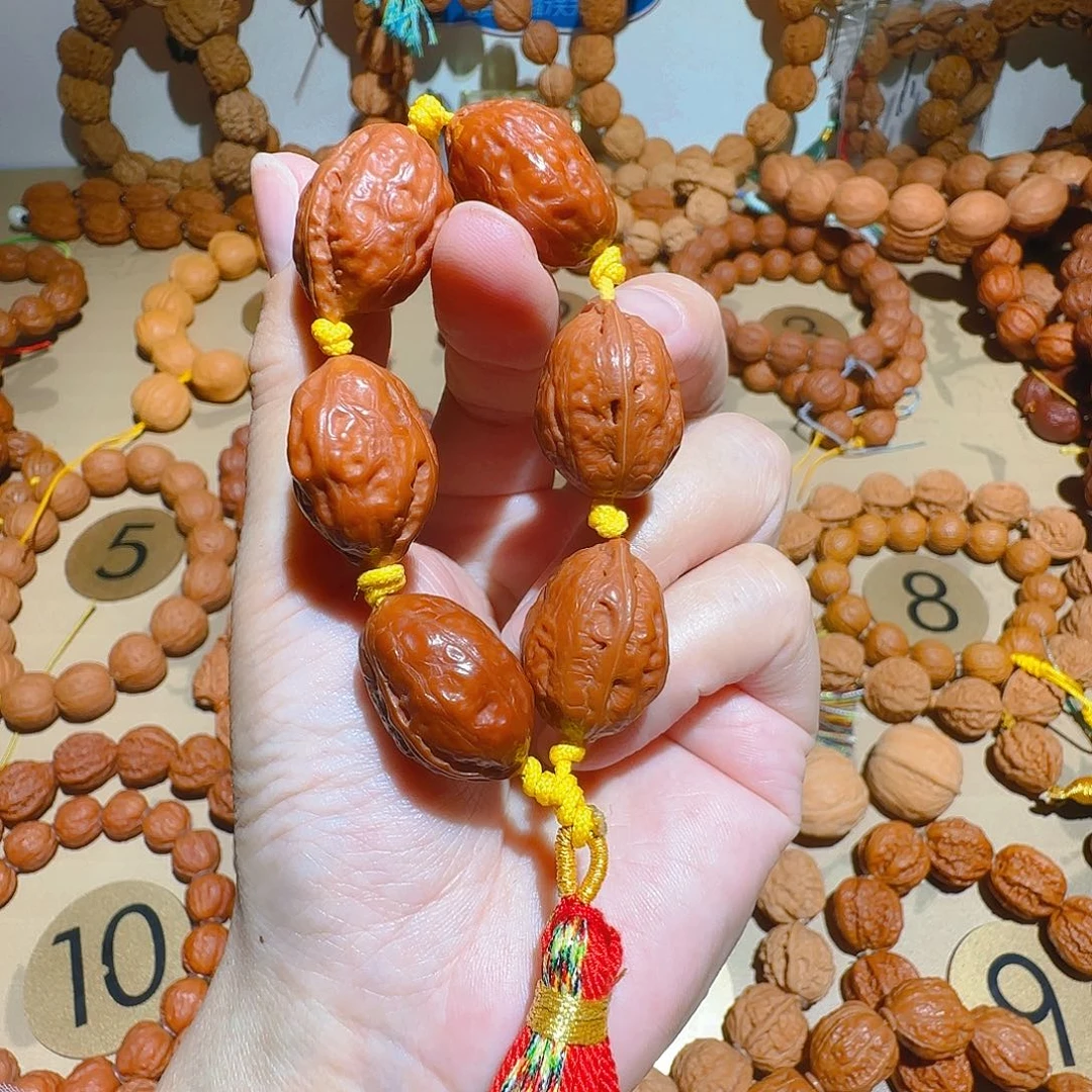 蓝*筝文玩核桃吊坠钱袋子绕指柔